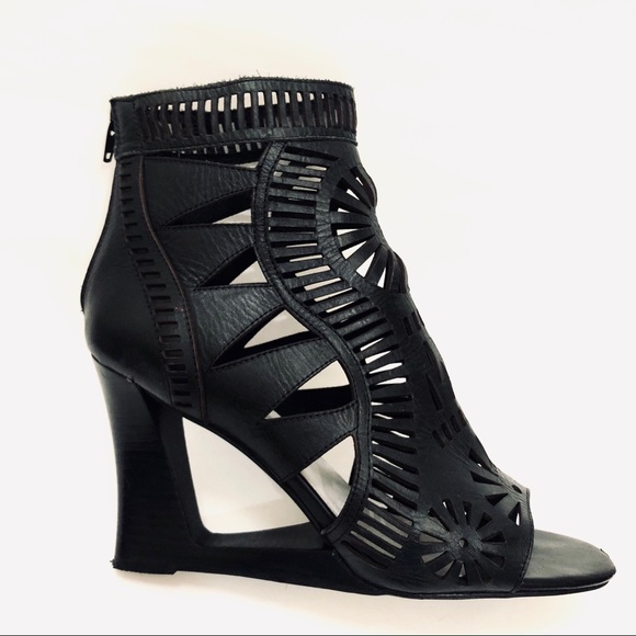Jeffrey Campbell Shoes - Jeffrey Campbell Chariot Laser Cutout Wedge Sandal